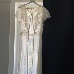 For Love and Lemons sheer star print dress, size M